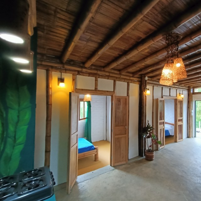 View looking from the kitchenette in the apartment at Steel Horse